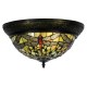 Loftslampe Tiffany Ø38 - 2 fatninger