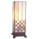 Bordlampe med sider i Tiffany glas