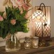 Bordlampe med sider i Tiffany glas