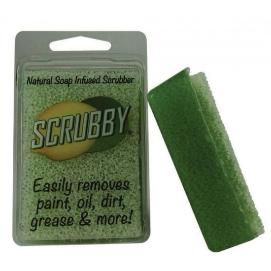 Scrubby Soap Grøn Lemon/lime - rengøring til møbler og Pensel 100g