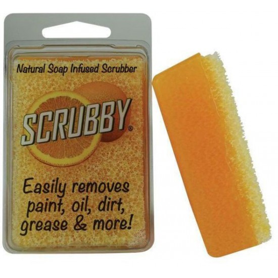 Scrubby Soap Orange - rengøring til møbler og Pensel 100g