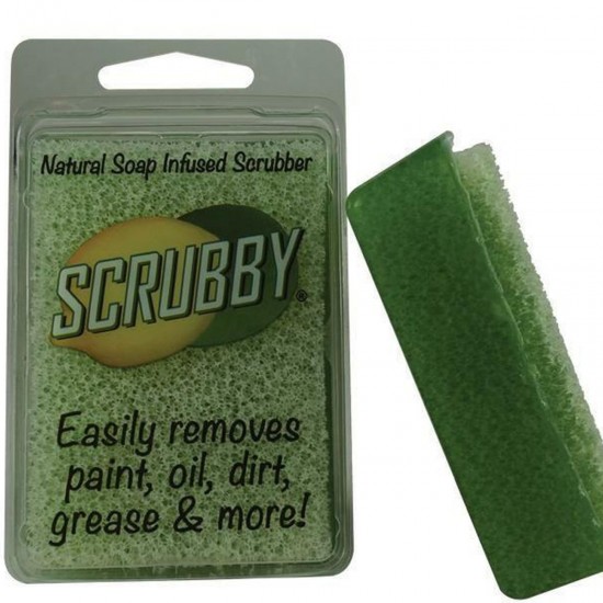 Scrubby Soap Grøn Lemon/lime - rengøring til møbler og Pensel 100g