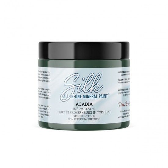 Mørkegrøn - Acadia 473 ml Silk All-in-one Mineral maling