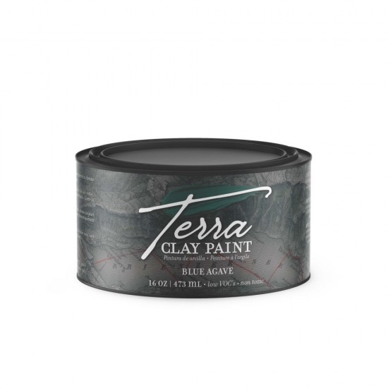 Gråblå Lermaling Blue Agave - Terra Clay Paint Dixie Belle 473 ml