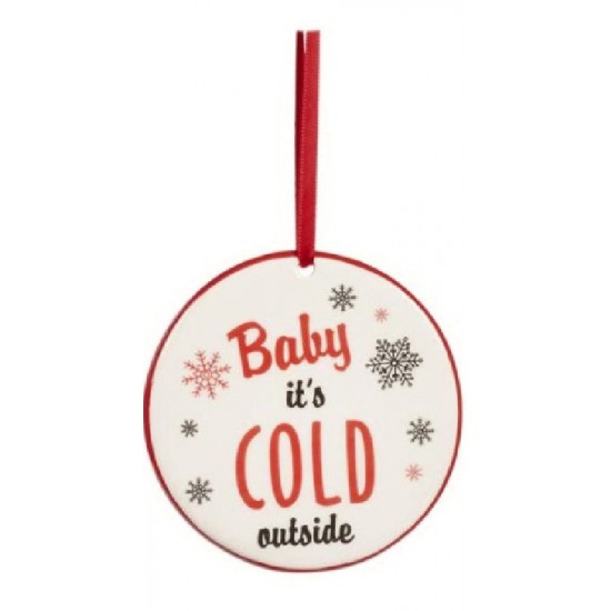 Ornament Baby its cold outside - A Christmas Carol