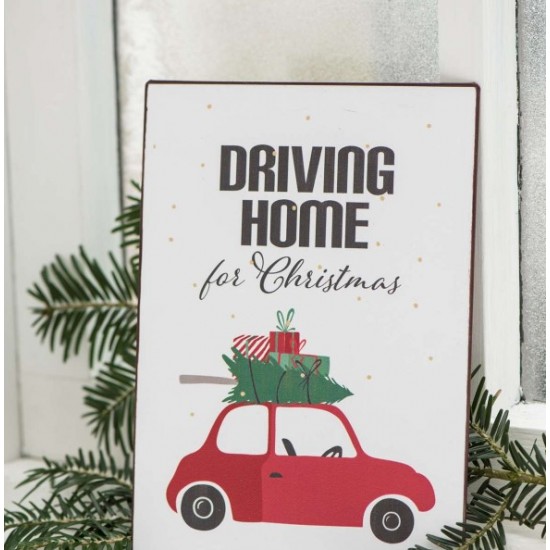 Ib Laursen "Driving home for christmas" skilt