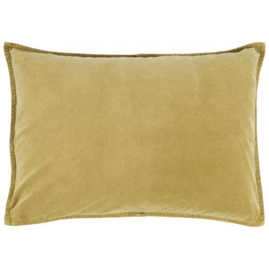 4 stk Luksus Pudebetræk velour - Mustard 72cm - 20% rabat