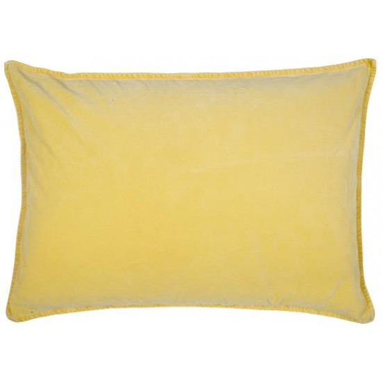 4 stk Luksus Pudebetræk velour - Lemon Drop72cm - 20% rabat