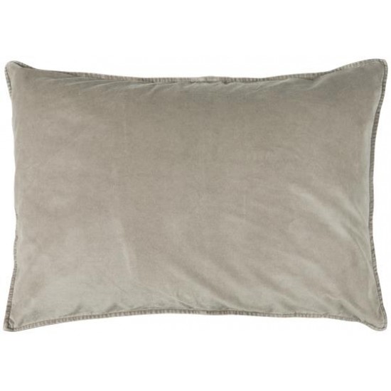 4 stk Luksus Pudebetræk velour - Ash Grey 72cm - 20% rabat