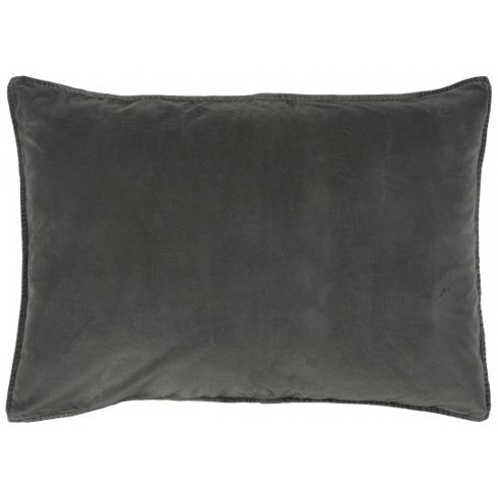 4 stk Luksus Pudebetræk velour - Thunder grey 72cm - 20% rabat