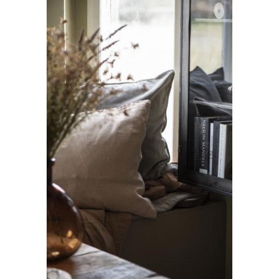 4 stk Luksus Pudebetræk velour - Linen 72cm - 20% rabat