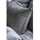 4 stk. Velour Pudebetræk Ash Grey fra Ib Laursen 50 x 50 cm - 20% rabat