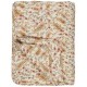 Quilt creme med coral sands og gul paisley