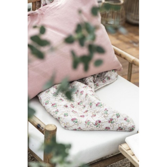 Quilt beige med roser