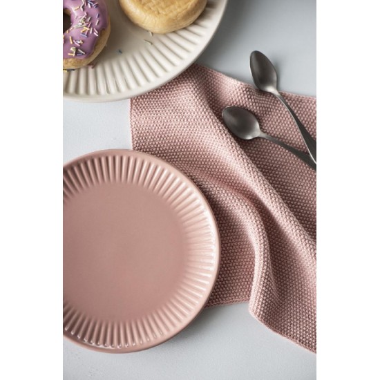 Sæt med 12 Mynte Frokost tallerken Coral Almond Design - 20% rabat