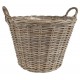 Rattan Kurv rattan med plast indvendigt 47 cm