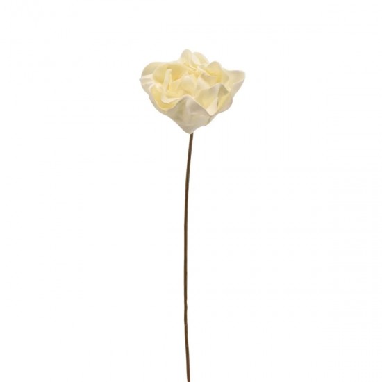 Kunstig blomst creme 60 cm