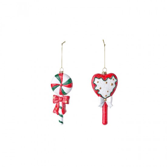 Sæt Deco Lollipops H 17-14,5 cm