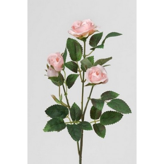 Kunstig Rosen gren 27cm lys rosa - kunstig blomst