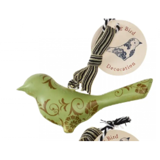 Dekorativ fugl i metal vintage Bird