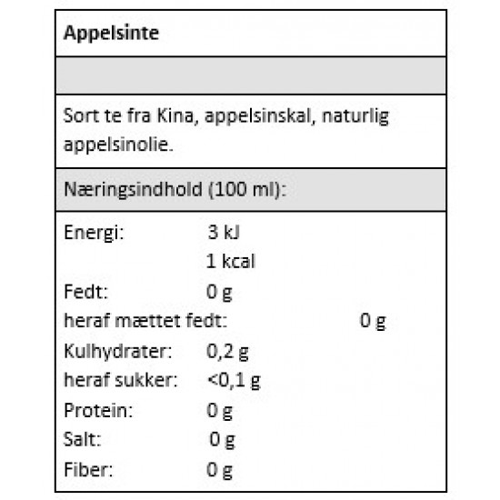 Vinter Kram Appelsin Te 100 gram