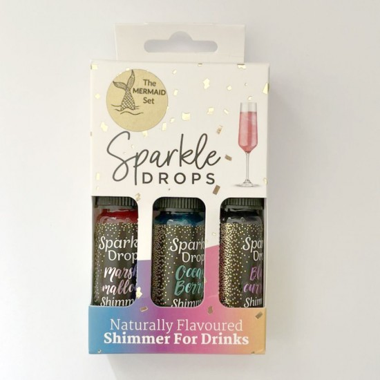 Glimmer til drinks Mermaid 3x10ml