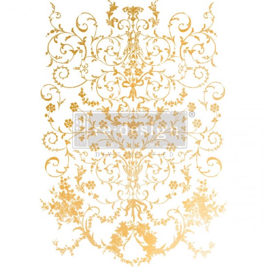 Decor Transfer Guld flot krummelure 45x60cm