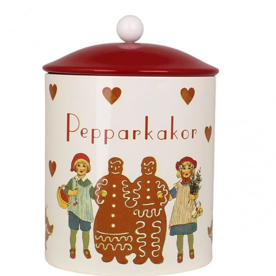 Juledåse Pepparkakor Ø14cm H20cm