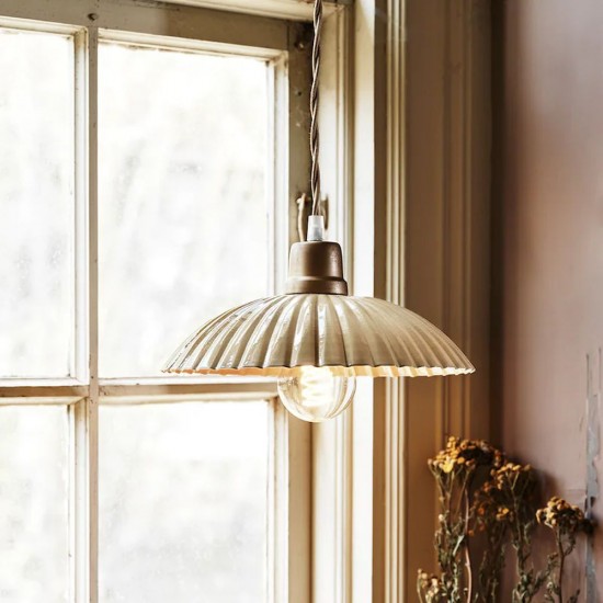 Loftslampe large Ingrid beige