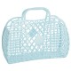 Taske Sun jellies Retro Basket Large pale blue