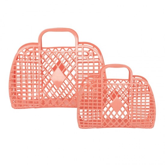 Taske Sun jellies Retro basket mini peach