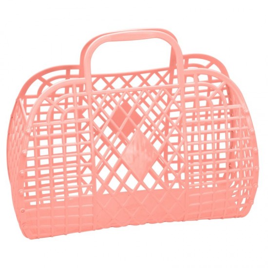 Taske Sun jellies Retro basket Large peach