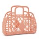 Taske Sun jellies Retro basket mini peach