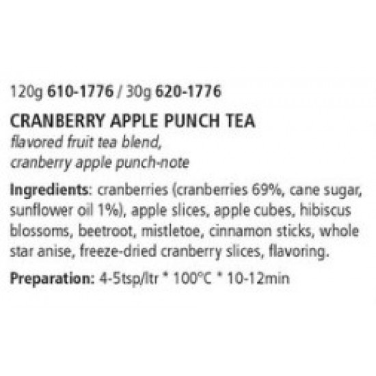 Cranberry Apple punch Tafelgut frugt Te 35 gram