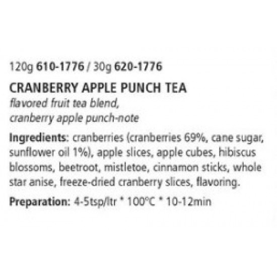 Cranberry Apple punch Tafelgut frugt Te 35 gram